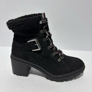 Jellypop Women’s Brandi Black Lace-Up Boots, Size 8.5 M